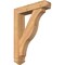 Ekena Millwork Funston Arts and Crafts Smooth Bracket w/ Offset Brace, Western Red Cedar, 5 1/2"W x 24"D x 32"H BKT0604X24X32FST03SWR - alternate 1
